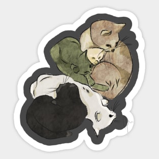 Cat family Sticker